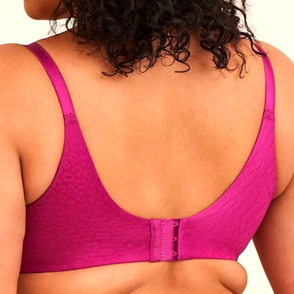 ❤️NWT VINTAGE TORRID BRA T-SHIRT BRA - LIGHTLY LINED - BACK SMOOTHING FUSCHIA - Picture 2 of 9